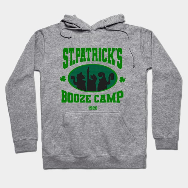 St.Patrick's Day Booze Camp Design 2 Hoodie by Block28Designs